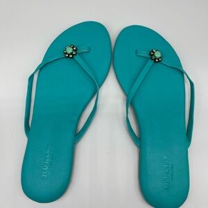 Old Navy Women's Teal Flip Flops